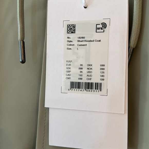 RAINS Unisex Short Hooded Coat - Picture 7 of 8